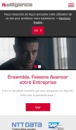 How itelligencegroup.com looks like on a mobile device such as an iPhone.