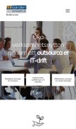 How itgarden.se looks like on a mobile device such as an iPhone.