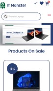 How itmonster.com.np looks like on a mobile device such as an iPhone.