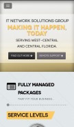 How itnsgroup.com looks like on a mobile device such as an iPhone.