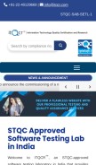 How itqcr.com looks like on a mobile device such as an iPhone.