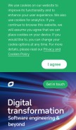 How itransition.com looks like on a mobile device such as an iPhone.