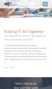 How itrw.net looks like on a mobile device such as an iPhone.