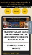 How itsablackthang.com looks like on a mobile device such as an iPhone.