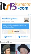 How itsbiography.com looks like on a mobile device such as an iPhone.