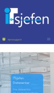 How itsjefen.no looks like on a mobile device such as an iPhone.