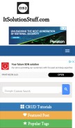 How itsolutionstuff.com looks like on a mobile device such as an iPhone.