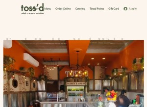 How itstossd.com looks like on a tablet such as an iPad.
