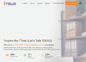How itsws.com looks like on a tablet such as an iPad.