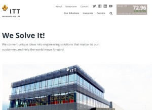How itt.com looks like on a tablet such as an iPad.