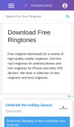 How itunemachine.com looks like on a mobile device such as an iPhone.