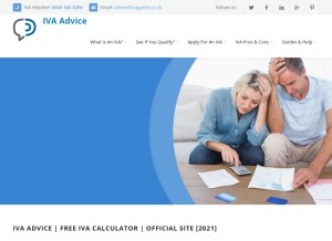 How ivaguide.co.uk looks like on a tablet such as an iPad.