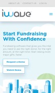 How iwave.com looks like on a mobile device such as an iPhone.