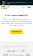 How iwillteachyoutoberich.com looks like on a mobile device such as an iPhone.