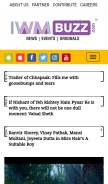 How iwmbuzz.com looks like on a mobile device such as an iPhone.