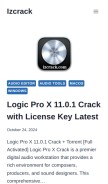 How izcrack.com looks like on a mobile device such as an iPhone.