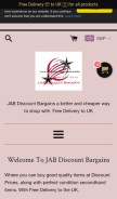 How jabdiscountbargains.online looks like on a mobile device such as an iPhone.