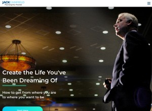 How jackcanfield.com looks like on a tablet such as an iPad.