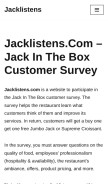 How jacklistenscom.co looks like on a mobile device such as an iPhone.