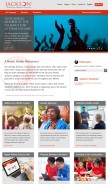 How jackson.com looks like on a mobile device such as an iPhone.