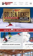 How jacksonhole.com looks like on a mobile device such as an iPhone.