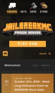 How jailbreakmc.com looks like on a mobile device such as an iPhone.