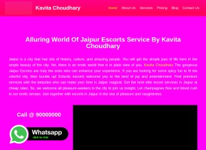 How jaipur.kavitachoudhary.com looks like on a tablet such as an iPad.