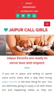 How jaipurcallgirls.co.in looks like on a mobile device such as an iPhone.