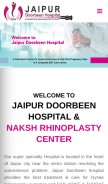 How jaipurdoorbeenhospital.com looks like on a mobile device such as an iPhone.