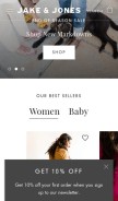 How jakeandjones.com looks like on a mobile device such as an iPhone.