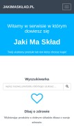 How jakimasklad.pl looks like on a mobile device such as an iPhone.