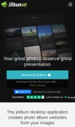 How jalbum.net looks like on a mobile device such as an iPhone.