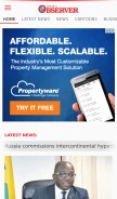 How jamaicaobserver.com looks like on a mobile device such as an iPhone.