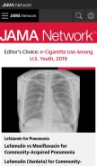 How jamanetwork.com looks like on a mobile device such as an iPhone.