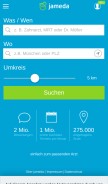 How jameda.de looks like on a mobile device such as an iPhone.