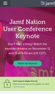 How jamf.com looks like on a mobile device such as an iPhone.