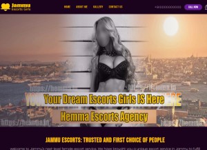 How jammuescortsgirls.in looks like on a tablet such as an iPad.