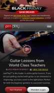 How jamplay.com looks like on a mobile device such as an iPhone.