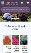 How jardindupicvert.com looks like on a mobile device such as an iPhone.