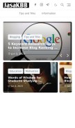How jasakbb.eu.org looks like on a mobile device such as an iPhone.