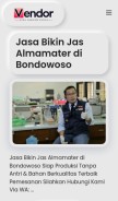 How jasasablonjogja.com looks like on a mobile device such as an iPhone.
