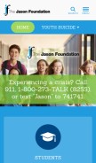 How jasonfoundation.com looks like on a mobile device such as an iPhone.