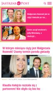 How jastrzabpost.pl looks like on a mobile device such as an iPhone.