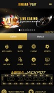 How jawaraplay.com looks like on a mobile device such as an iPhone.