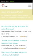 How jaxci.com looks like on a mobile device such as an iPhone.