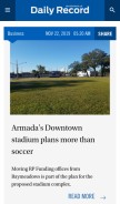 How jaxdailyrecord.com looks like on a mobile device such as an iPhone.
