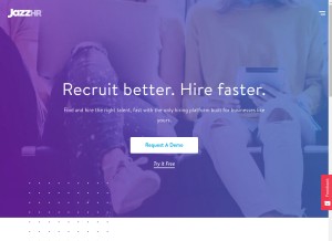 How jazz.co looks like on a tablet such as an iPad.