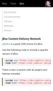 How jboxcdn.com looks like on a mobile device such as an iPhone.