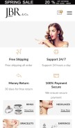 How jbrjeweler.com looks like on a mobile device such as an iPhone.