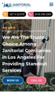 How jc-la.com looks like on a mobile device such as an iPhone.